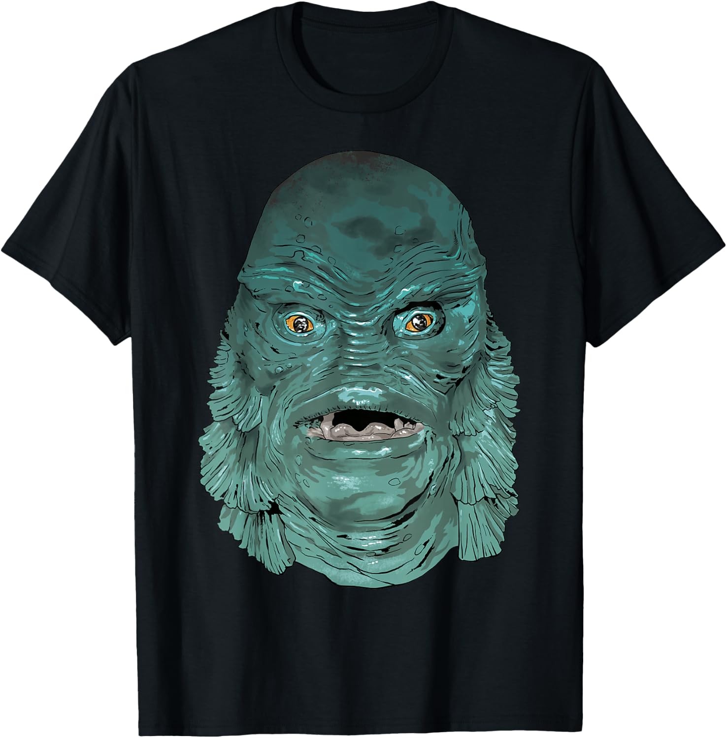 Universal Monsters Creature From The Black Lagoon Face T-Shirt - T-Shirt | Black