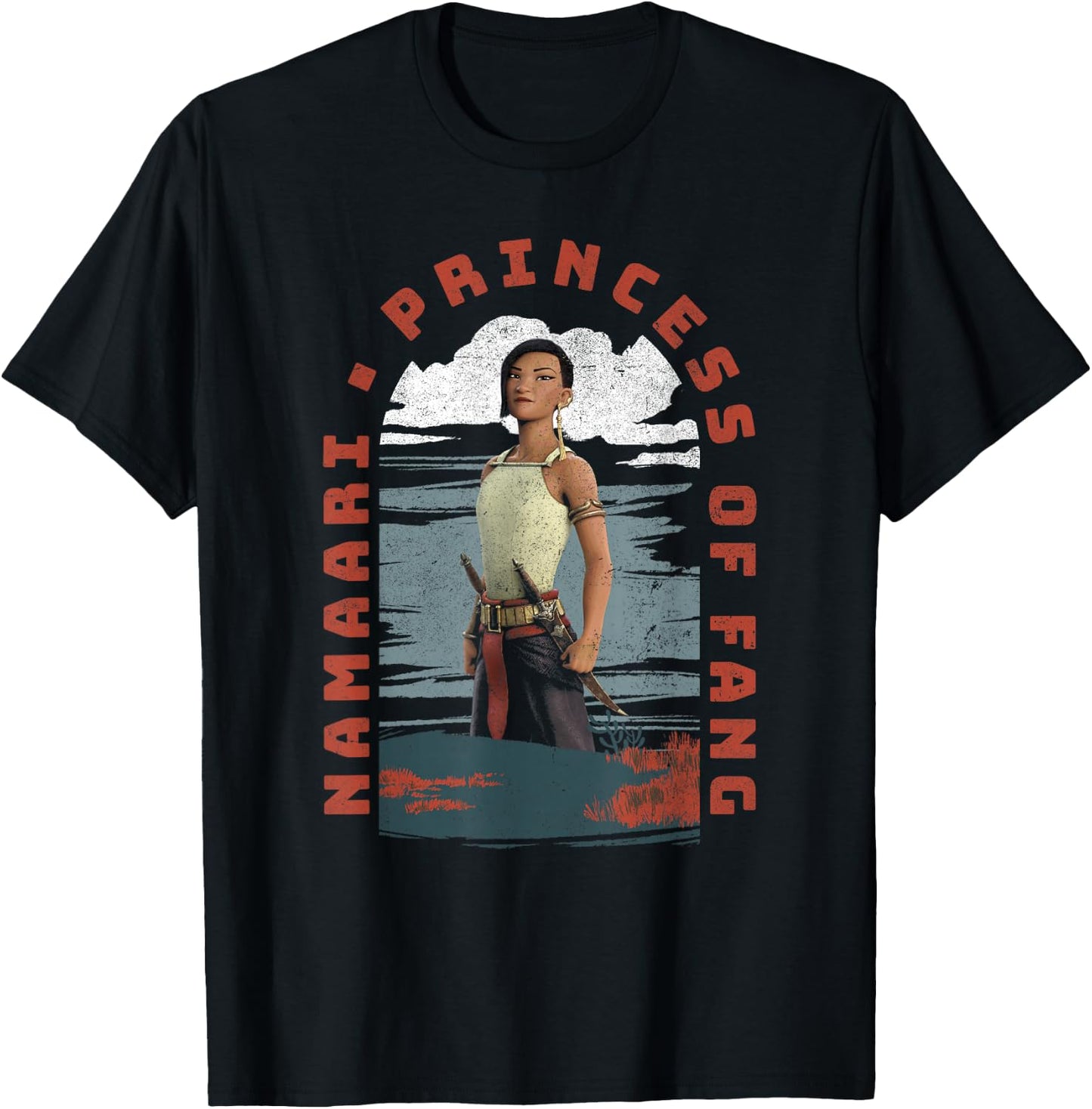 Disney Raya And The Last Dragon Namaari Princess Of Fang T-Shirt - T-Shirt | Black