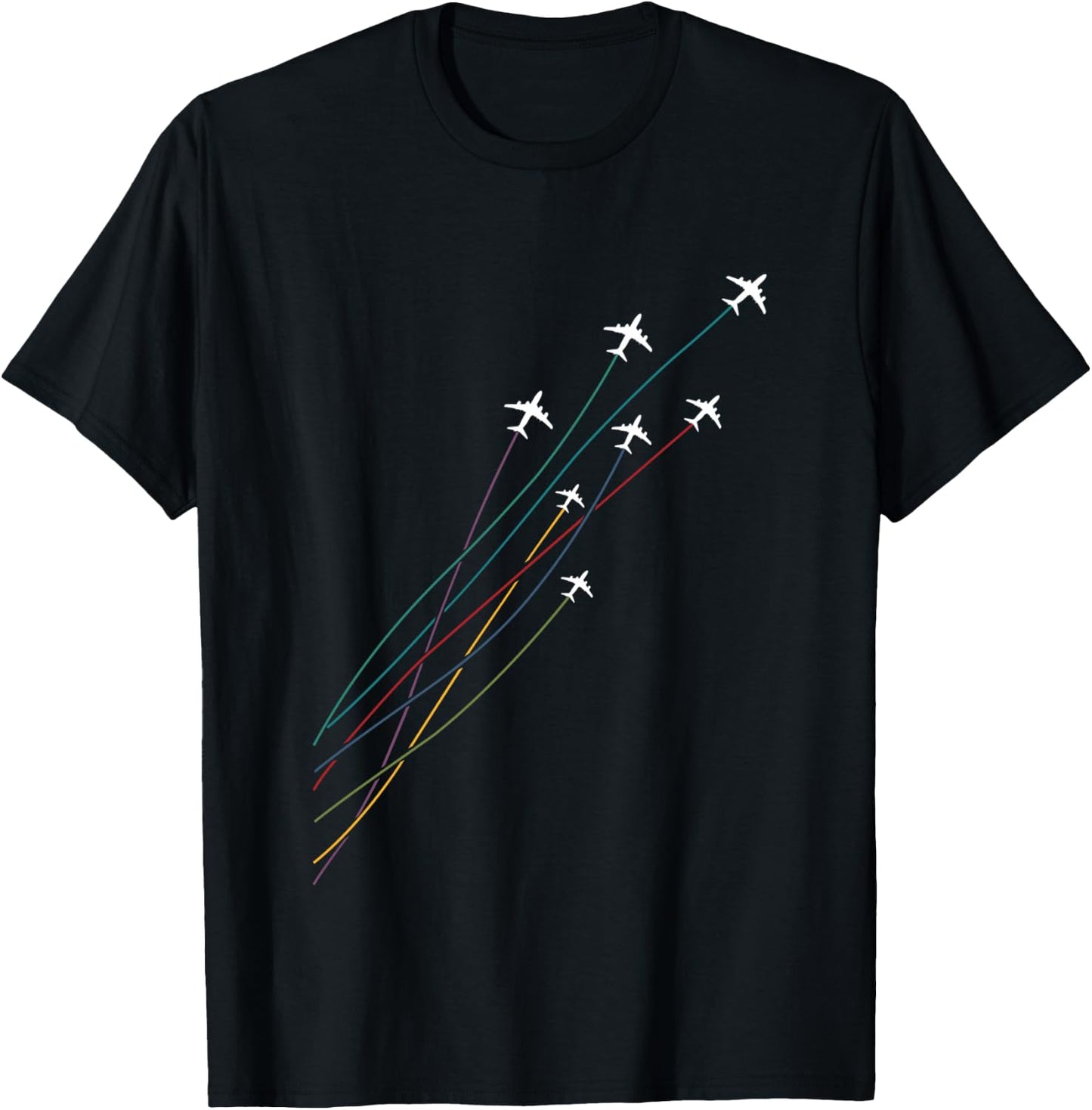 Pilot Commercial Passenger Airplanes Aeroplanes Airline Gift T-Shirt - T-Shirt | Black