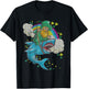 St Patricks Day Irish Leprechaun Riding Shark Kids Boys Girl T-Shirt - T-Shirt | Black