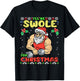 Swole Santa Christmas Pajama Funny X-Mas Gym Fitness Workout T-Shirt - T-Shirt | Black