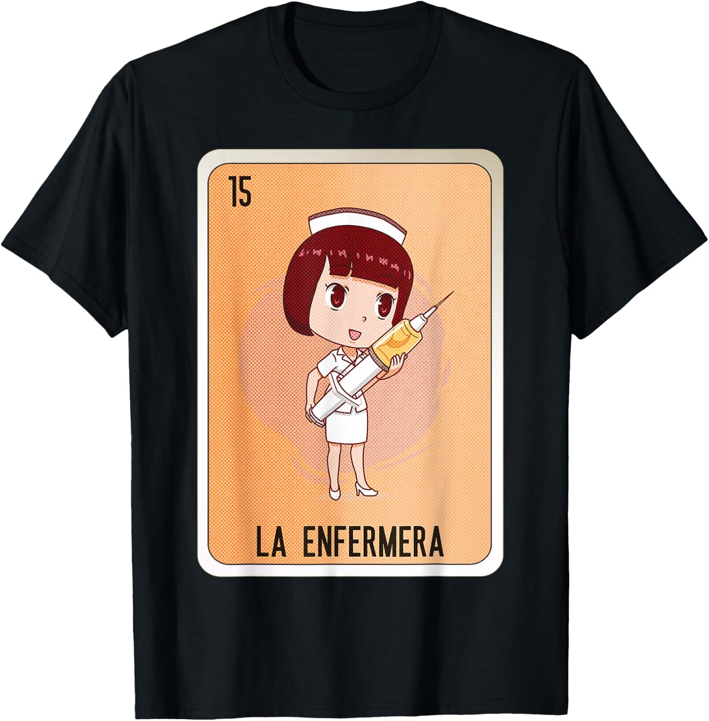 La Enfermera Mexican Slang Chicano Bingo Cards T-Shirt - T-Shirt | Black