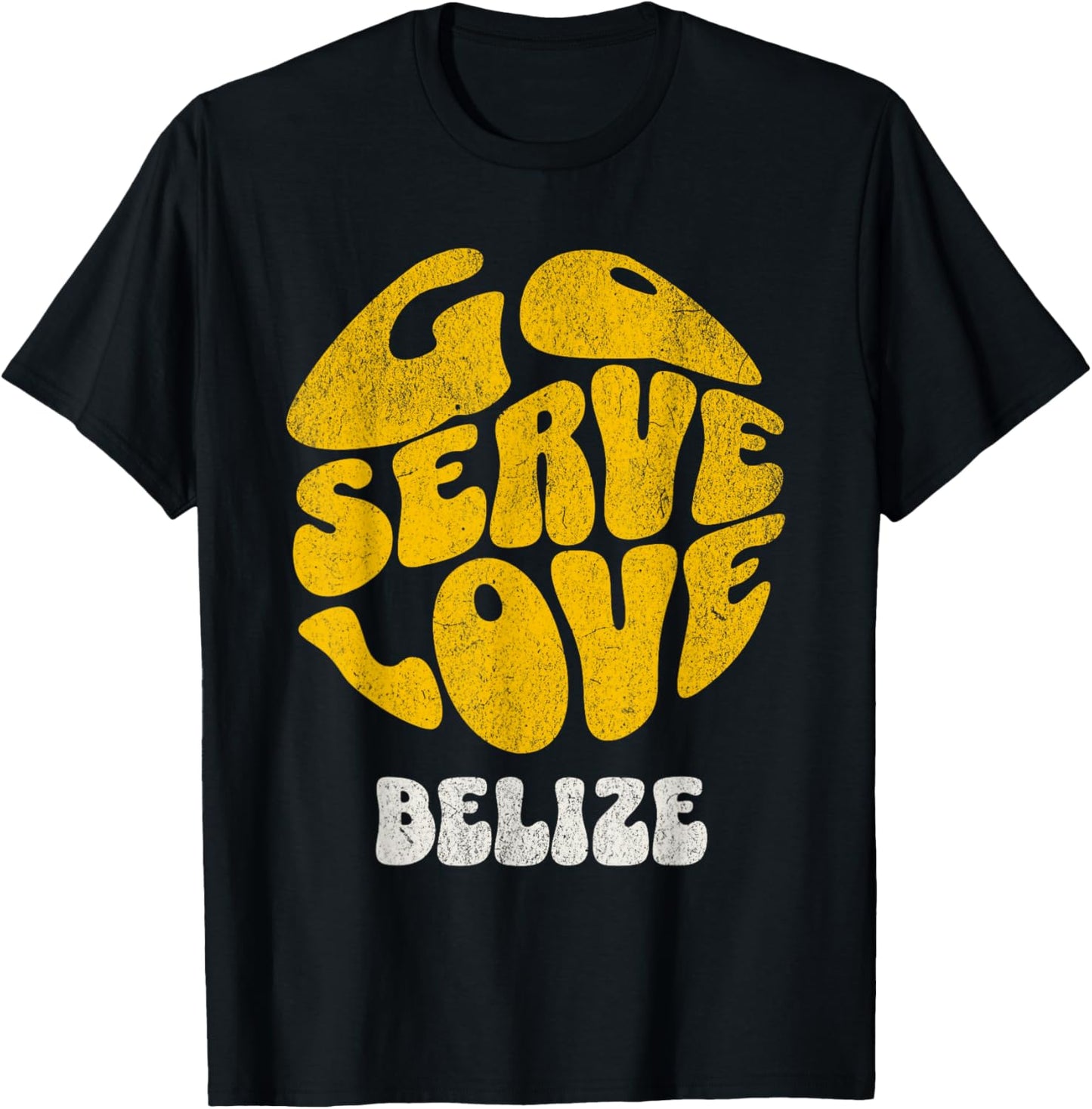 Go Serve Love Belize Missions Trip Team Gospel T-Shirt - T-Shirt | Black