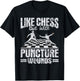 Like Chess But With Puncture Wounds - Fencer Fencing Swords T-Shirt - T-Shirt | Black