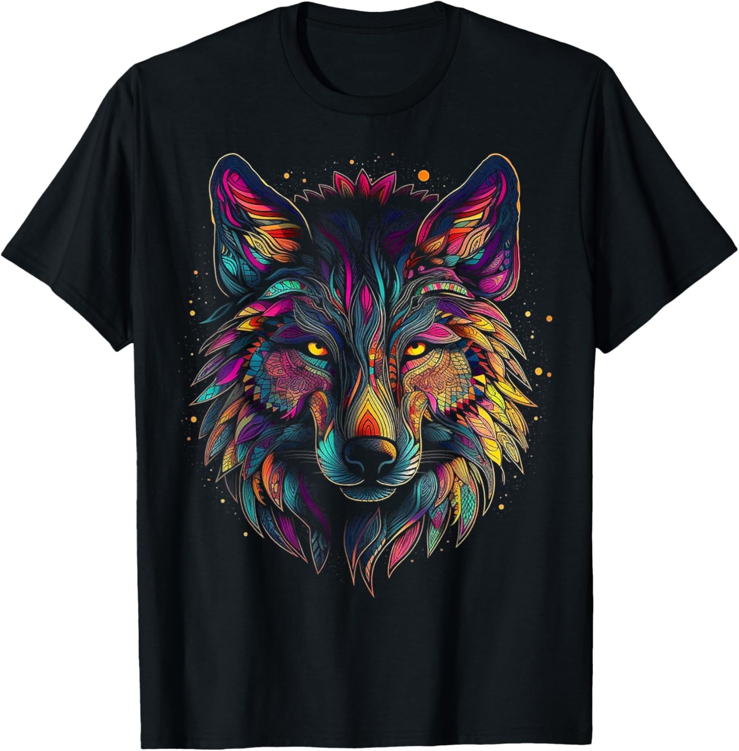 Wolf Art - Animal Lovers Animal W T-Shirt - T-Shirt | Black