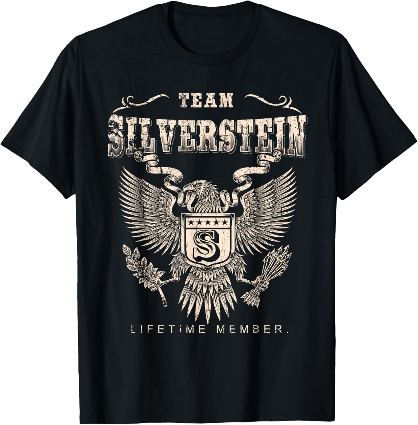 Team Silverstein Lifetime Member - Silverstein Last Name T-Shirt - T-Shirt | Black