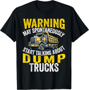 Dump Truck Driver Operator Men Adult Dumping truck Trailer T-Shirt - T-Shirt | Black