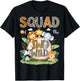 Squad Of The Two Wild 2Nd Birthday Safari Animal Lover T-Shirt - T-Shirt | Black