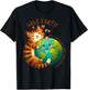Save Earth It's The Only Planet That Has Cats Earth Day T-Shirt - T-Shirt | Black