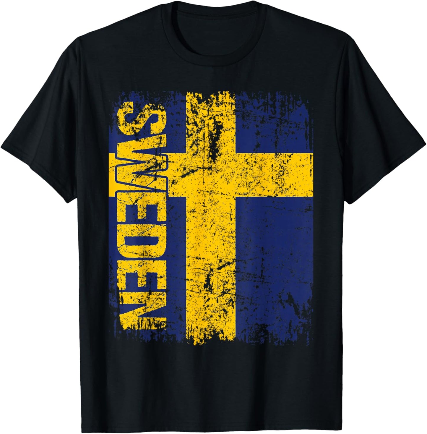 SCHWEDEN Flagge Damen Herren Kinder SCHWEDEN T-Shirt - T-Shirt | Black