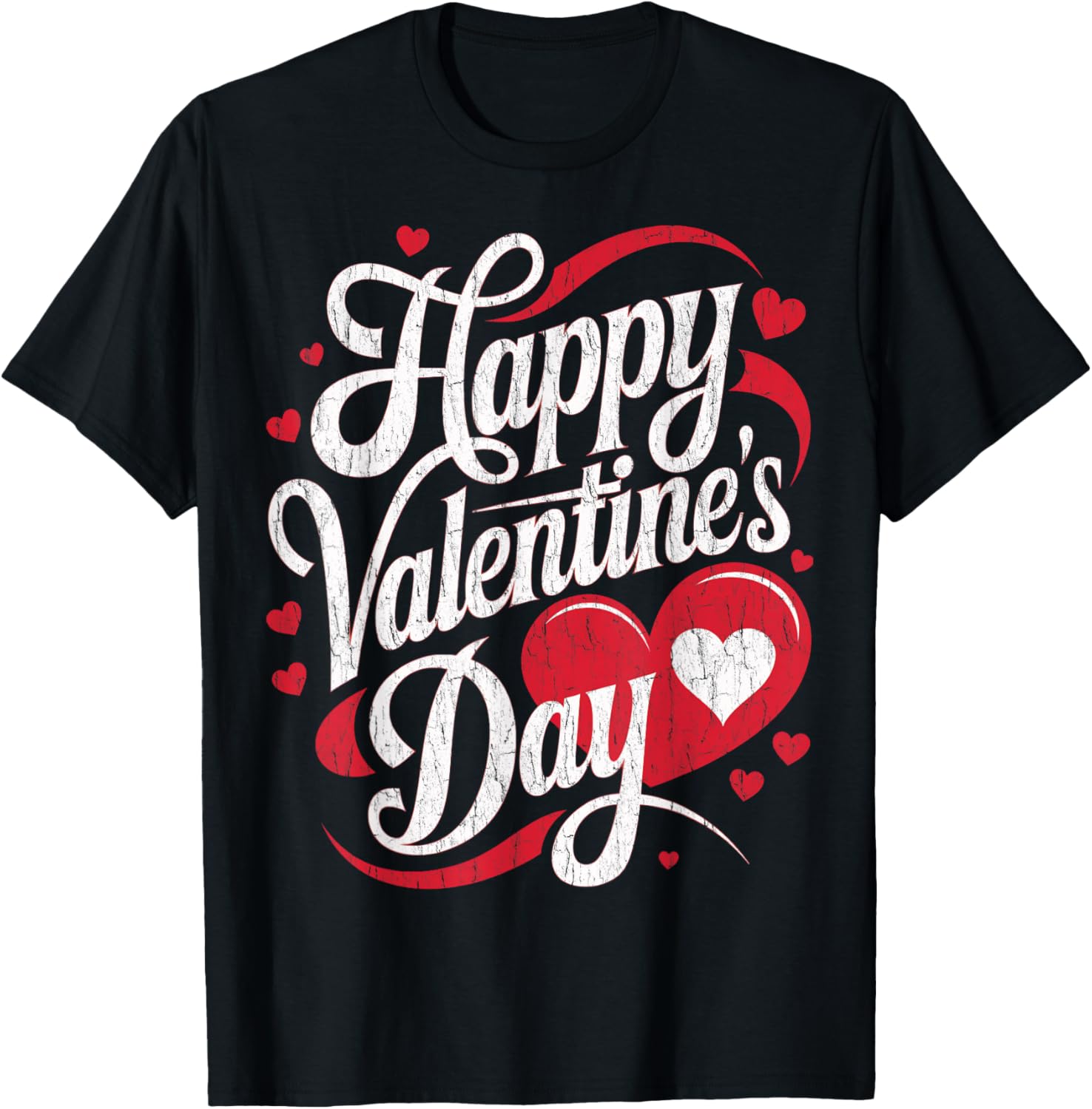 Happy Valentine's Day Valentines Day T-Shirt - T-Shirt | Black