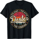 Dexter The Man The Myth The Legend Personalized Name T-Shirt - T-Shirt | Black