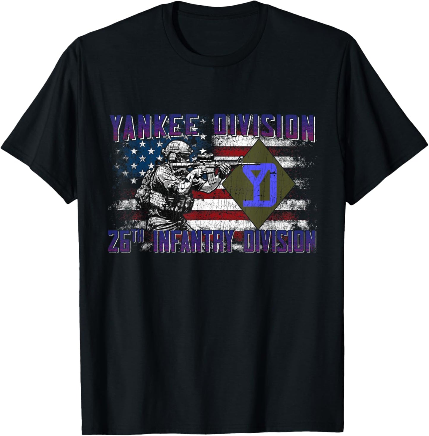 26th Infantry Division 26th ID Yankee Division Gifts T-Shirt - T-Shirt | Black