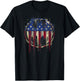 Batman Bleeding American Flag Signal T-Shirt - T-Shirt | Black