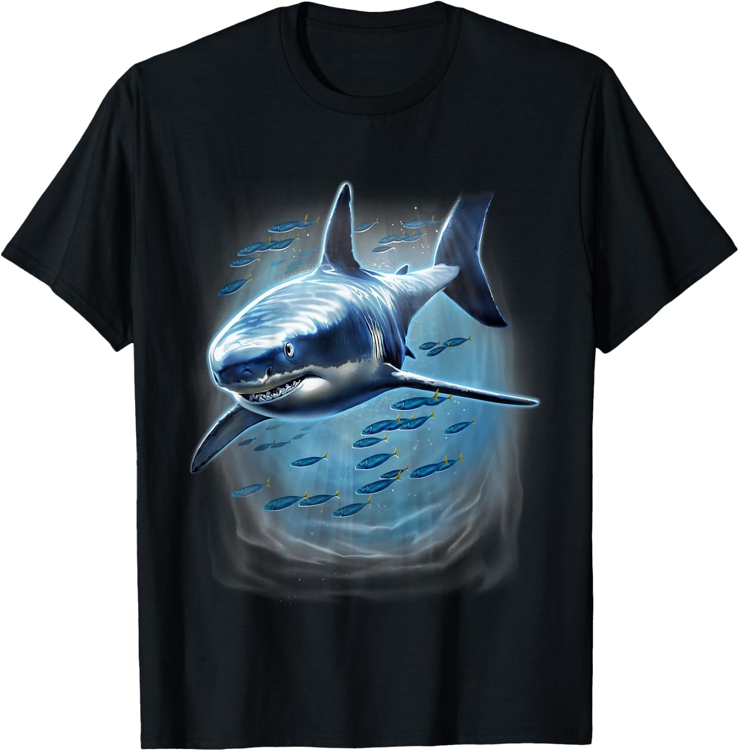 Kids Great White Shark youth | Shark for boys T-Shirt - T-Shirt | Black