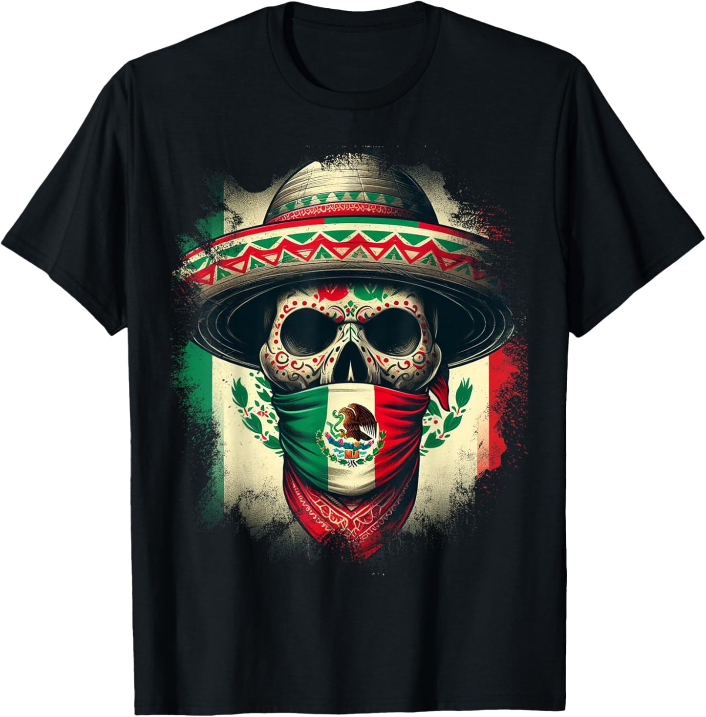 Mexico Mexico Cinco De Mayo Tijuana Pride Mexican T-Shirt - T-Shirt | Black