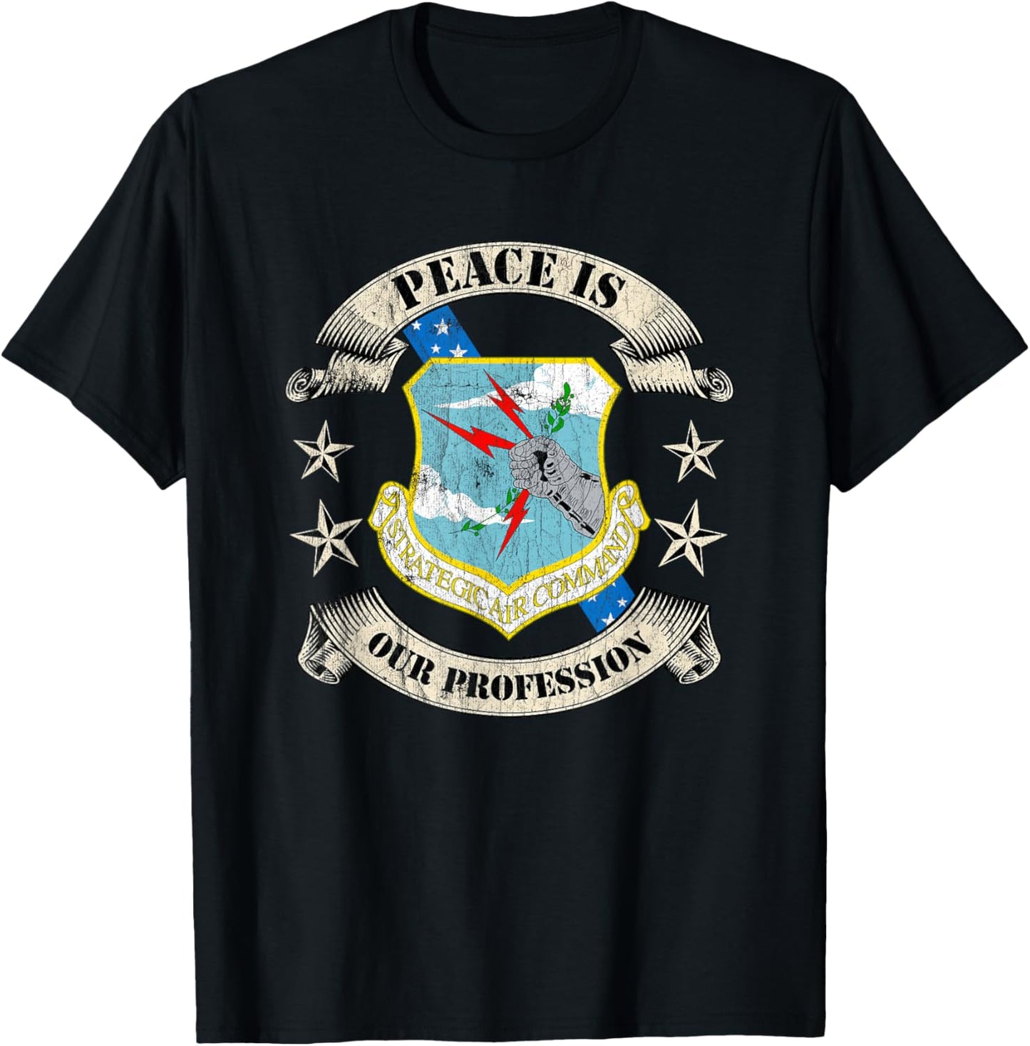 Strategic Air Command SAC Veteran Gifts T-Shirt - T-Shirt | Black
