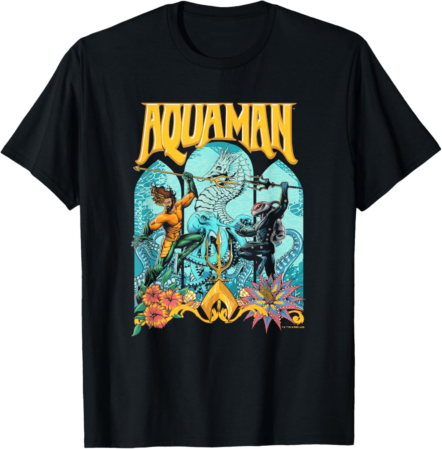 Aquaman And The Lost Kingdom Black Manta Epic Battle T-Shirt - T-Shirt | Black