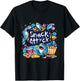 Snack Attack Funny Food Foodie Munchies Children Kids Shark T-Shirt - T-Shirt | Black