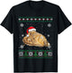 Santa Oyster Ugly Sweater Animals Christmas Pajama T-Shirt - T-Shirt | Black