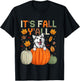 Autumn It’s Fall Y’All Siberian Husky Dog T-Shirt - T-Shirt | Black