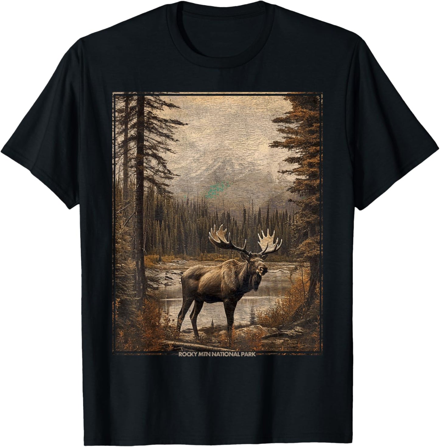 Rocky Mountain National Park - Colorado T-Shirt - T-Shirt | Black