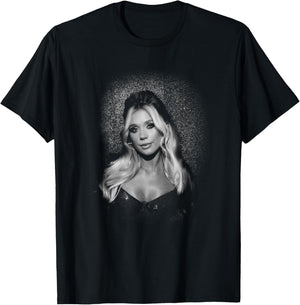 Megan Moroney Am I Okay B&W Portrait T-Shirt - T-Shirt | Black
