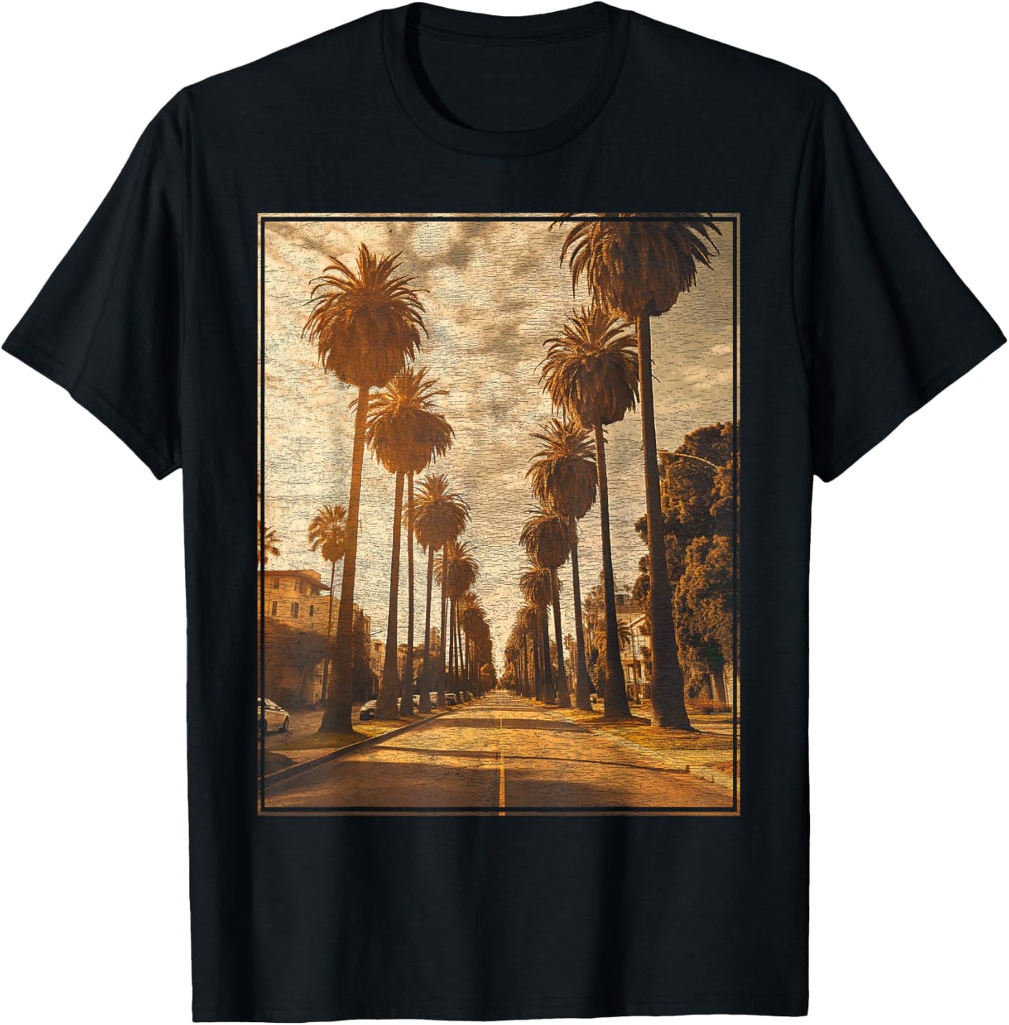 Palm Tree - California T-Shirt - T-Shirt | Black