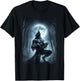 Werewolf Ripping Meme Wolf Howling Wolves Lover T-Shirt - T-Shirt | Black