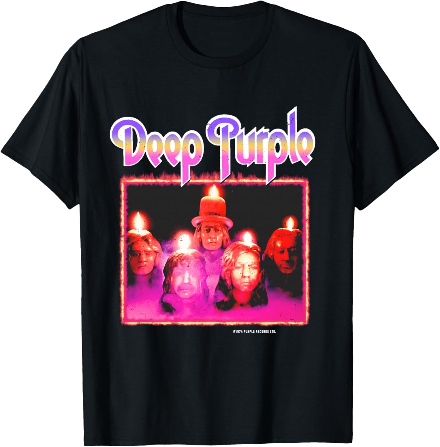 Deep Purple Burn Manche Longue T-Shirt - T-Shirt | Black