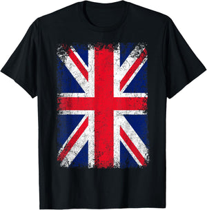 Union Jack Flag United Kingdom Great Britain England T-Shirt - T-Shirt | Black
