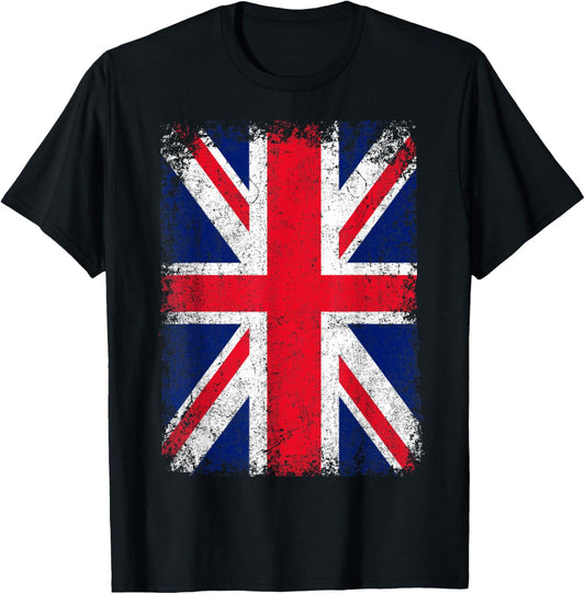 Union Jack Flag United Kingdom Great Britain England T-Shirt - T-Shirt | Black