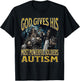 God Gives His Most Powerful Autism Funny Hard Skeleton Meme T-Shirt - T-Shirt | Black