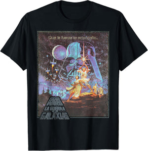 Star Wars Spanish Poster T-Shirt - T-Shirt | Black