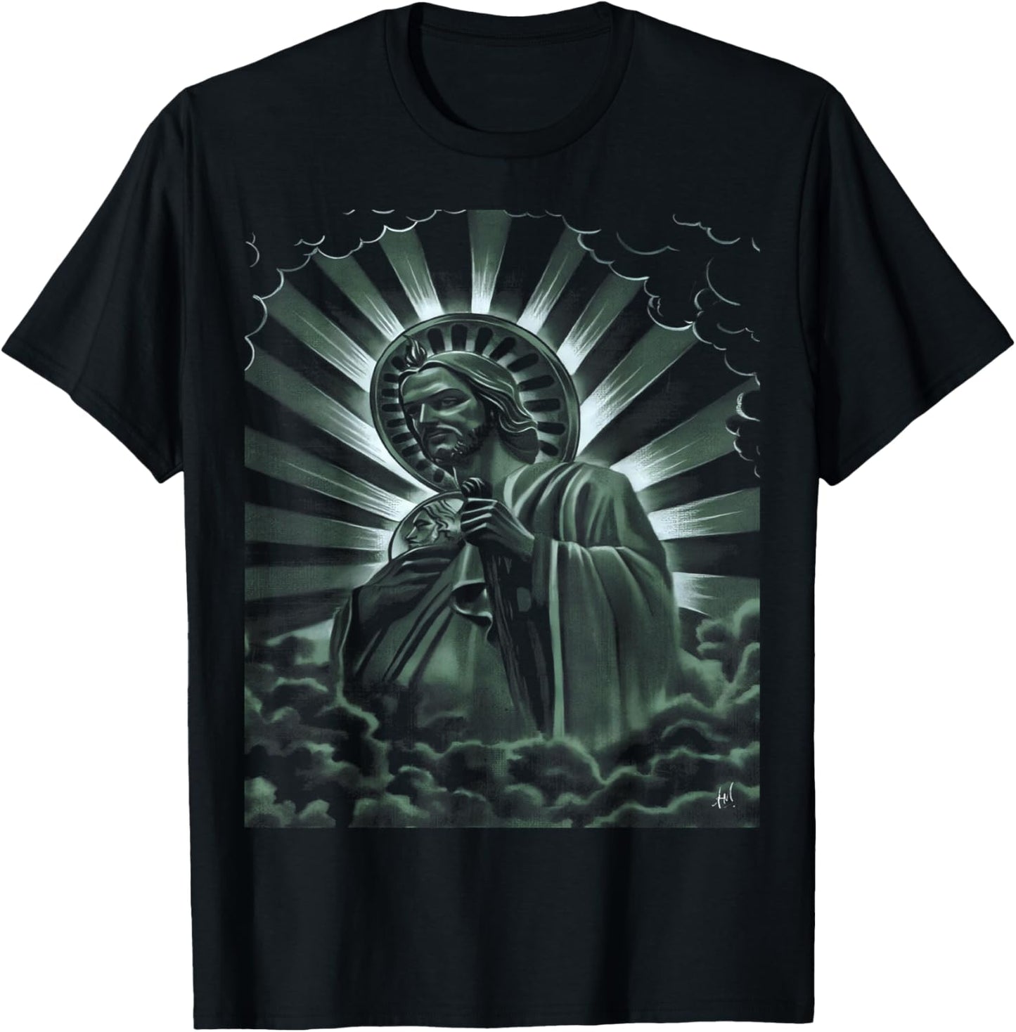 Glorioso apóstol San Judas Tadeo Milagroso Mexicans Catholic T-Shirt - T-Shirt | Black