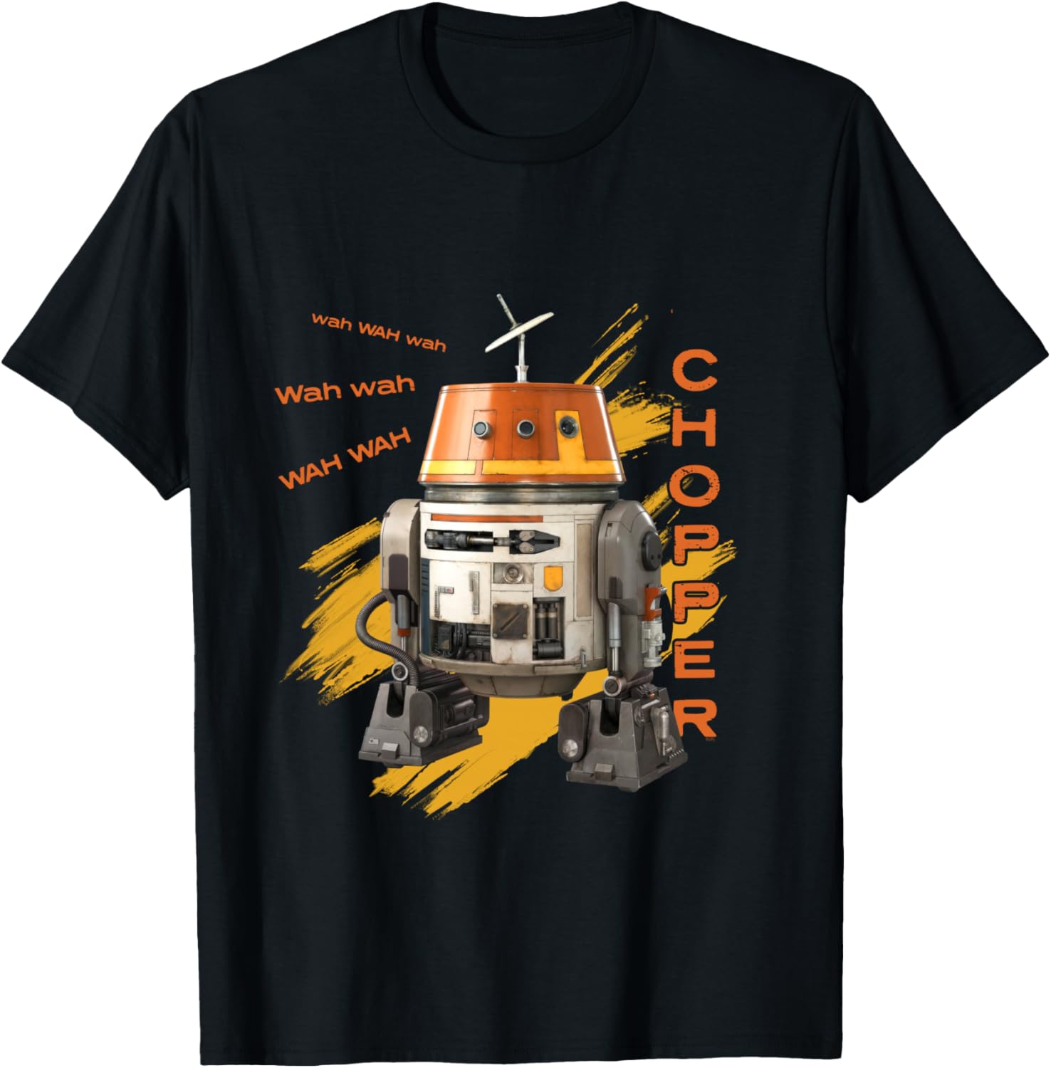 Star Wars Ahsoka Rebels Chopper Droid Speak Wah Wah Wah T-Shirt - T-Shirt | Black