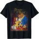 Disney Beauty and The Beast Distressed Vintage Group Shot T-Shirt - T-Shirt | Black