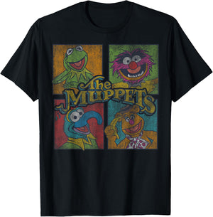 Disney Muppets Group Shot Box Up T-Shirt - T-Shirt | Black