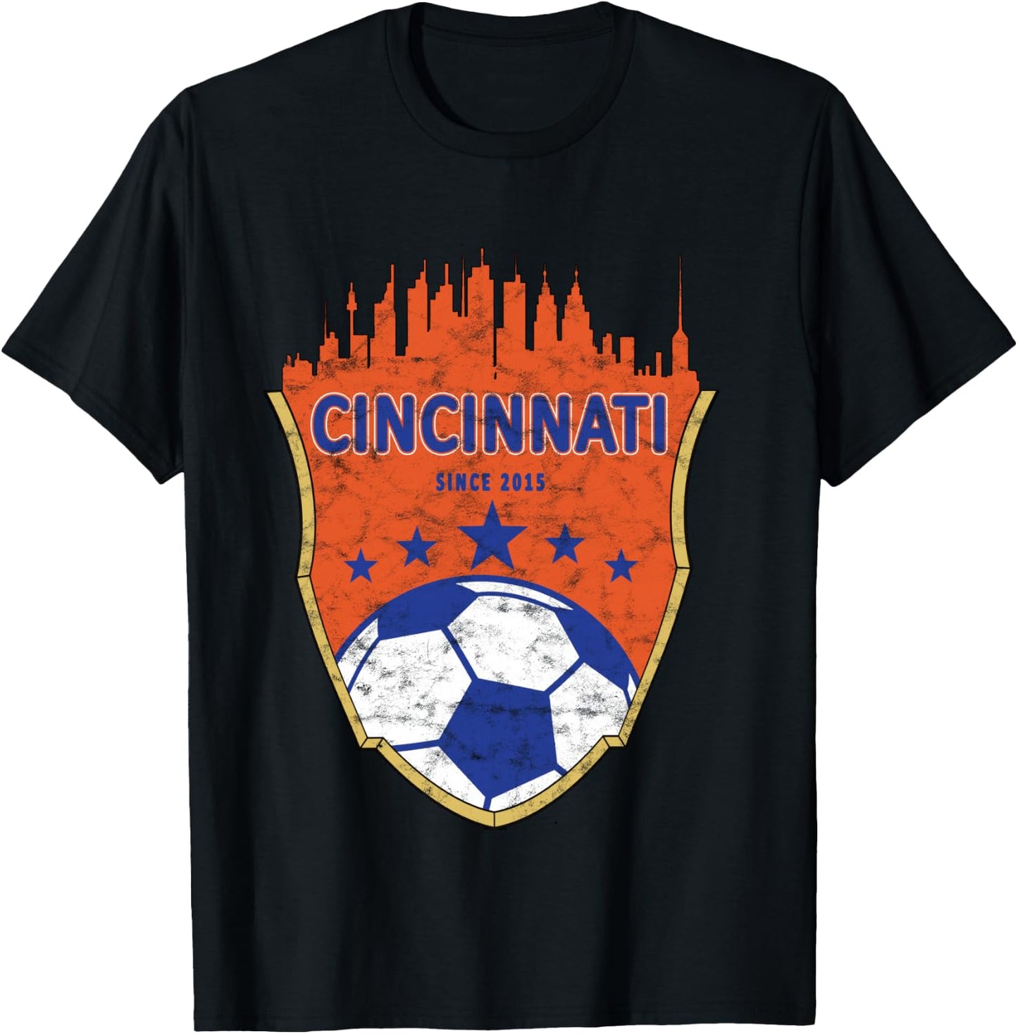 Cincinnati Soccer Shirt T-Shirt - T-Shirt | Black