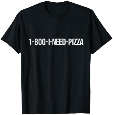 Pizza Phone Number T-Shirt - T-Shirt | Black