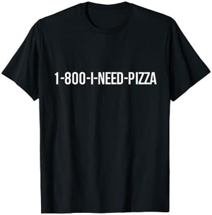 Pizza Phone Number T-Shirt - T-Shirt | Black