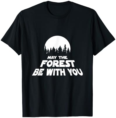 May The Forest Be With You Pun Earth Day T-Shirt - T-Shirt | Black