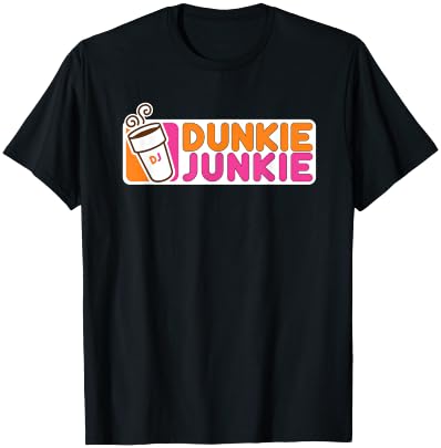 Dunkie Junkie - Funny Coffee Lover - Gift T-Shirt - T-Shirt | Black