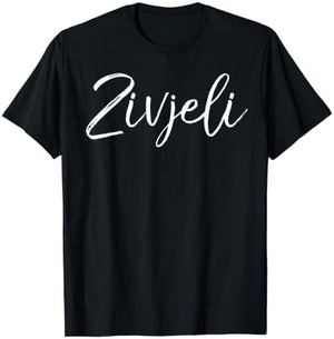 Croatian Cheers Quote Funny Croatia Drinking Saying Zivjeli T-Shirt - T-Shirt | Black