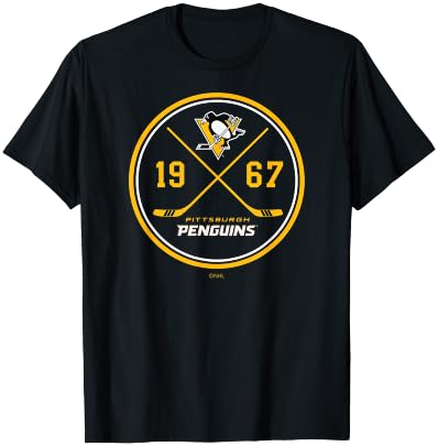 Pittsburgh Penguins Prize Dark Heather Officially Licensed T-Shirt - T-Shirt | Black
