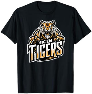 Trinity Love Clothing Co. Broken Arrow Sic'em Tigers T-Shirt - T-Shirt | Black