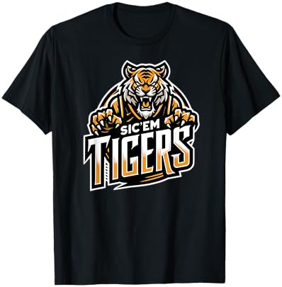 Trinity Love Clothing Co. Broken Arrow Sic'em Tigers T-Shirt - T-Shirt | Black