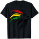 Lion Of Judah, Reggae Lion, Red Gold And Green Lion, Jah T-Shirt - T-Shirt | Black