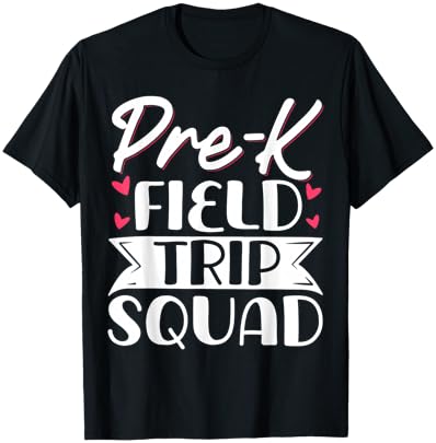 Pre-k Field Trip Squad T-Shirt - T-Shirt | Black