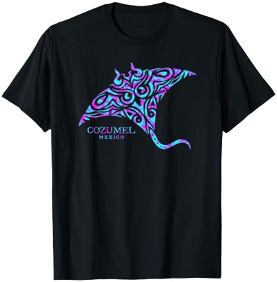 Cozumel Mexico Stingray Boys Girls Souvenir T-Shirt - T-Shirt | Black
